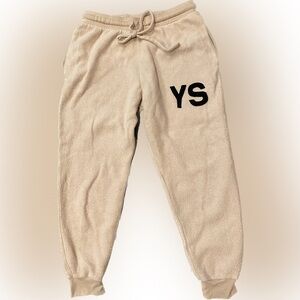 YOKISHOP - YS FLEECE SIDE OUT BLUSH SWEATPANTS   Size M